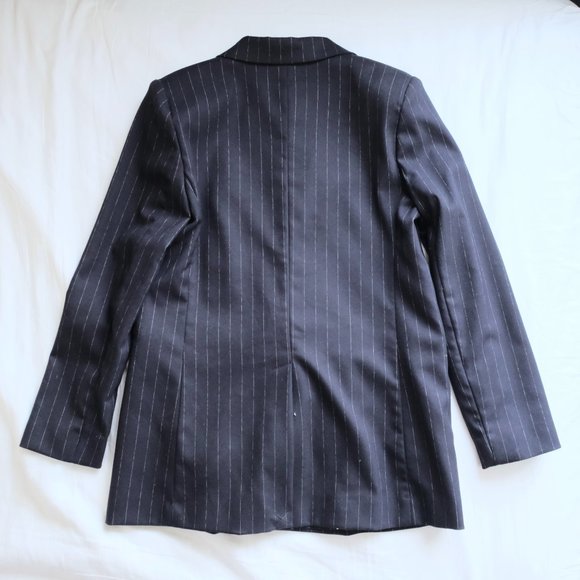 navy pinstripe blazer - Picture 6 of 7